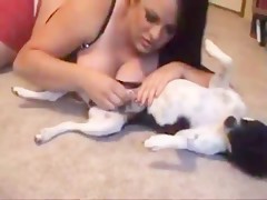 Amateur - Lexis sucks her dog