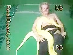 Blond and snake